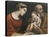 The Holy Family, 1615-16-Guercino-Stretched Canvas