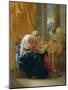 The Holy Family, 1641-Nicolas Poussin-Mounted Giclee Print