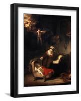 The Holy Family, 1645-Rembrandt van Rijn-Framed Giclee Print