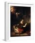 The Holy Family, 1645-Rembrandt van Rijn-Framed Giclee Print