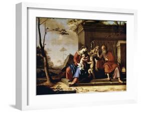 The Holy Family, 1655-Pierre Cauchy-Framed Giclee Print