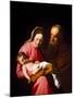 The Holy Family, 16Th Century (Canvas)-Hendrick Bloemaert-Mounted Giclee Print