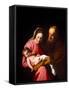 The Holy Family, 16Th Century (Canvas)-Hendrick Bloemaert-Framed Stretched Canvas