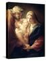 The Holy Family, 1740S-Pompeo Batoni-Stretched Canvas
