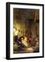 The Holy Family [1]-Rembrandt van Rijn-Framed Art Print