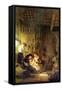 The Holy Family [1]-Rembrandt van Rijn-Framed Stretched Canvas