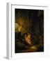 The Holy Family, Also Known as the Household of the Carpenter, 1640-Rembrandt van Rijn-Framed Giclee Print