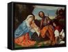 The Holy Family and a Shepherd, circa 1510-Titian (Tiziano Vecelli)-Framed Stretched Canvas