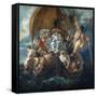 The Holy Family and others flee into Egypt, 1652-Jacob Jordaens-Framed Stretched Canvas