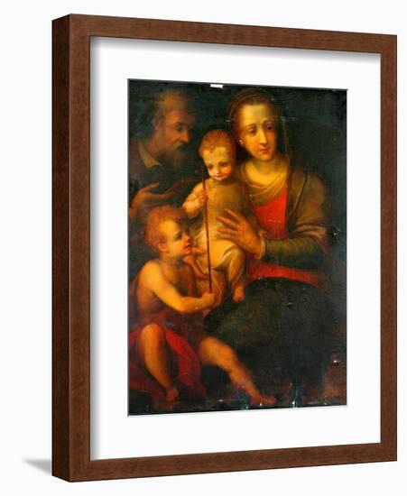 The Holy Family And St John, 1501-Italian School-Framed Giclee Print