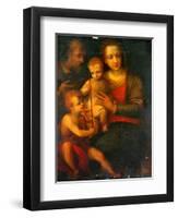 The Holy Family And St John, 1501-Italian School-Framed Giclee Print