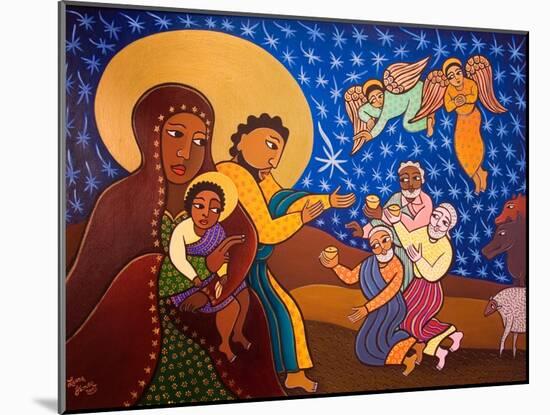 The Holy Family at Nativity, 2007-Laura James-Mounted Giclee Print