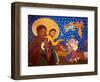 The Holy Family at Nativity, 2007-Laura James-Framed Giclee Print