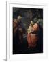 The Holy Family Beneath a Palm Tree, (Rest on the Flight into Egyp), Late 16th Century-Lodovico Carracci-Framed Giclee Print