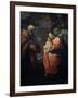 The Holy Family Beneath a Palm Tree, (Rest on the Flight into Egyp), Late 16th Century-Lodovico Carracci-Framed Giclee Print