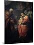The Holy Family Beneath a Palm Tree, (Rest on the Flight into Egyp), Late 16th Century-Lodovico Carracci-Mounted Giclee Print