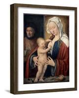 The Holy Family, Between 1464 and 1540-Joos Van Cleve-Framed Giclee Print