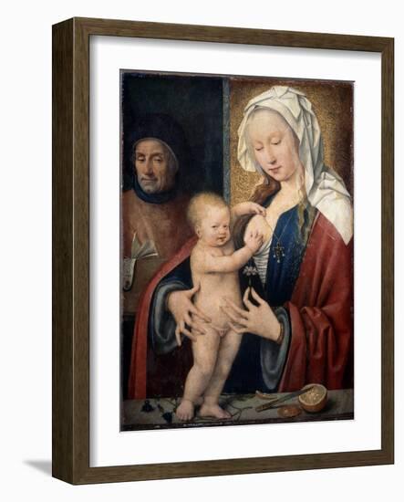 The Holy Family, Between 1464 and 1540-Joos Van Cleve-Framed Giclee Print