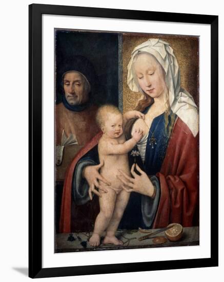 The Holy Family, Between 1464 and 1540-Joos Van Cleve-Framed Giclee Print
