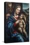 The Holy Family by Giovanni Antonio Bazzi Sodoma-Giovanni Antonio Bazzi Sodoma-Stretched Canvas
