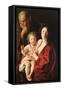 The Holy Family by Jacob Jordaens-Jacob Jordaens-Framed Stretched Canvas