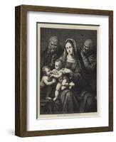 The Holy Family, by Leonardo Da Vinci-Charles Maurand-Framed Giclee Print