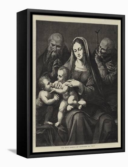 The Holy Family, by Leonardo Da Vinci-Charles Maurand-Framed Stretched Canvas