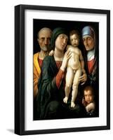 The Holy Family, C. 1495-Andrea Mantegna-Framed Giclee Print