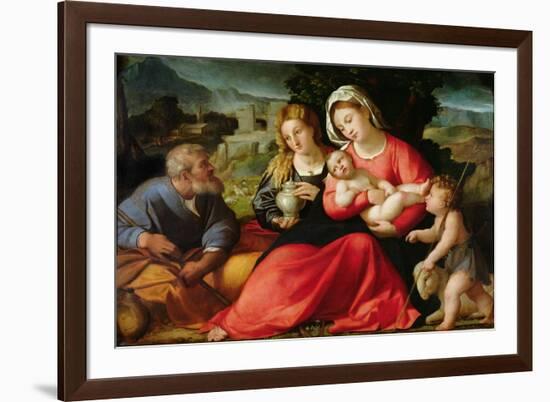 The Holy Family, c.1508-12-Jacopo Palma-Framed Giclee Print