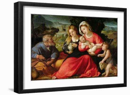The Holy Family, c.1508-12-Jacopo Palma-Framed Giclee Print
