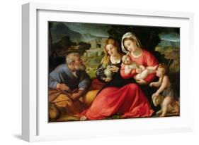 The Holy Family, c.1508-12-Jacopo Palma-Framed Giclee Print