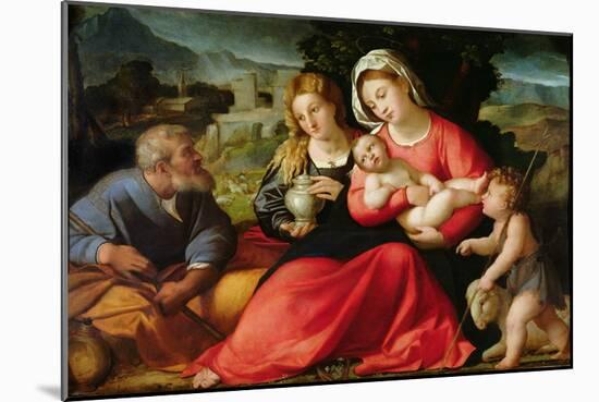 The Holy Family, c.1508-12-Jacopo Palma-Mounted Giclee Print