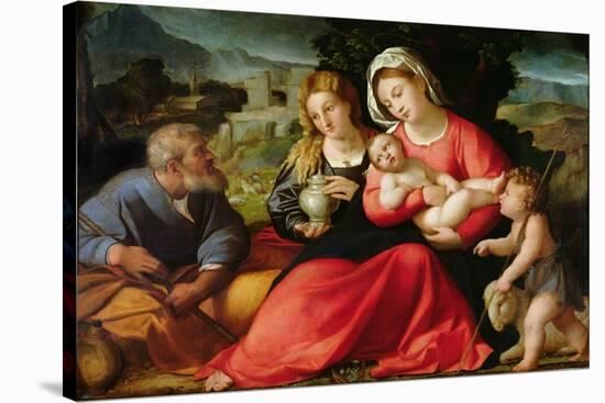 The Holy Family, c.1508-12-Jacopo Palma-Stretched Canvas