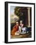 The Holy Family, C.1516 (Oil on Wood Panel)-Dosso Dossi-Framed Giclee Print
