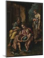 The Holy Family, c.1520-23-Giulio Romano-Mounted Giclee Print