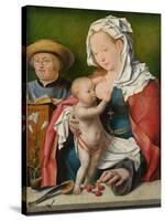 The Holy Family, C. 1520-Joos Van Cleve-Stretched Canvas