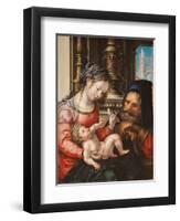 The Holy Family, C. 1527-1530-Jan Gossaert-Framed Giclee Print