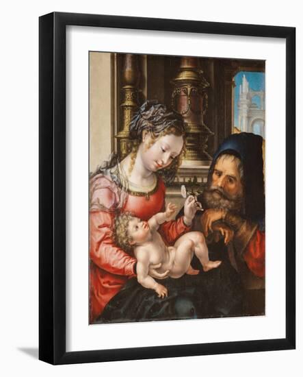 The Holy Family, C. 1527-1530-Jan Gossaert-Framed Giclee Print