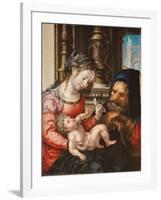 The Holy Family, C. 1527-1530-Jan Gossaert-Framed Giclee Print