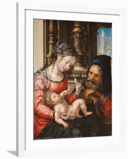 The Holy Family, C. 1527-1530-Jan Gossaert-Framed Giclee Print