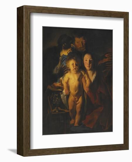 The Holy Family, c.1621-2-Jacob Jordaens-Framed Giclee Print