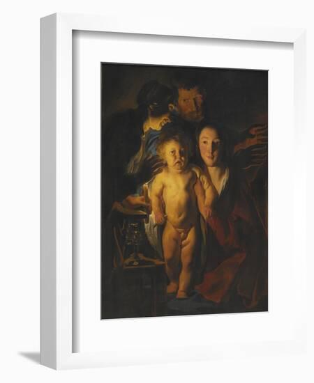 The Holy Family, c.1621-2-Jacob Jordaens-Framed Giclee Print