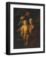 The Holy Family, c.1621-2-Jacob Jordaens-Framed Giclee Print