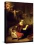 The Holy Family, c.1645-Rembrandt van Rijn-Stretched Canvas