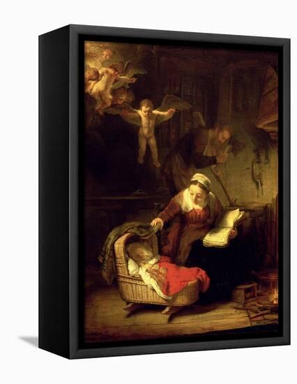 The Holy Family, c.1645-Rembrandt van Rijn-Framed Stretched Canvas