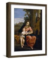 The Holy Family, C.1700-15 (Oil on Canvas)-Carlo Maratta or Maratti-Framed Giclee Print