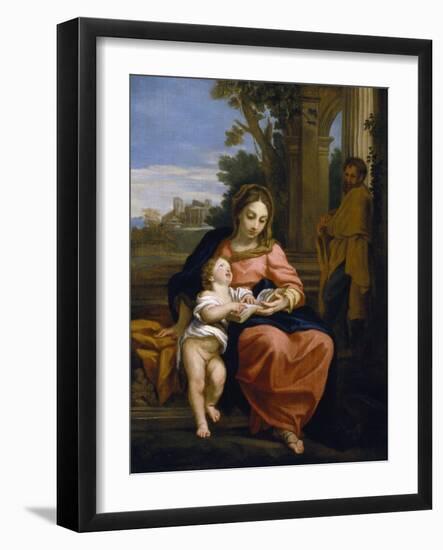 The Holy Family, C.1700-15 (Oil on Canvas)-Carlo Maratta or Maratti-Framed Giclee Print