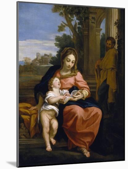 The Holy Family, C.1700-15 (Oil on Canvas)-Carlo Maratta or Maratti-Mounted Giclee Print