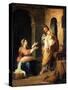 The Holy Family, C1660-C1670-Bartolomé Esteban Murillo-Stretched Canvas