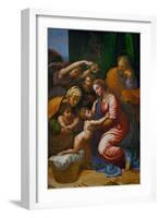 The Holy Family, Called La Grande Sainte Famille De Francois I, 1518-Raphael-Framed Giclee Print